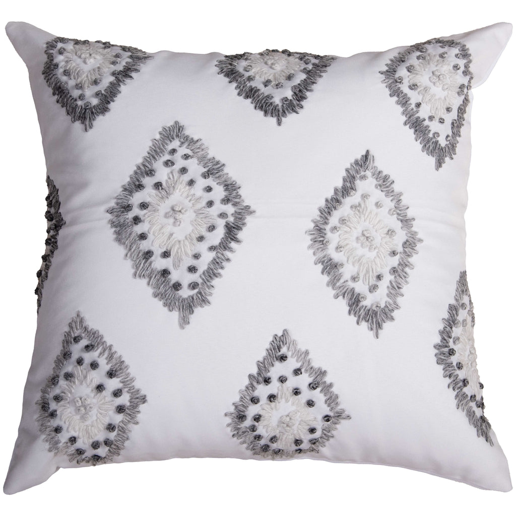 Rizzy Pillows T22519 Ivory/Grey main image