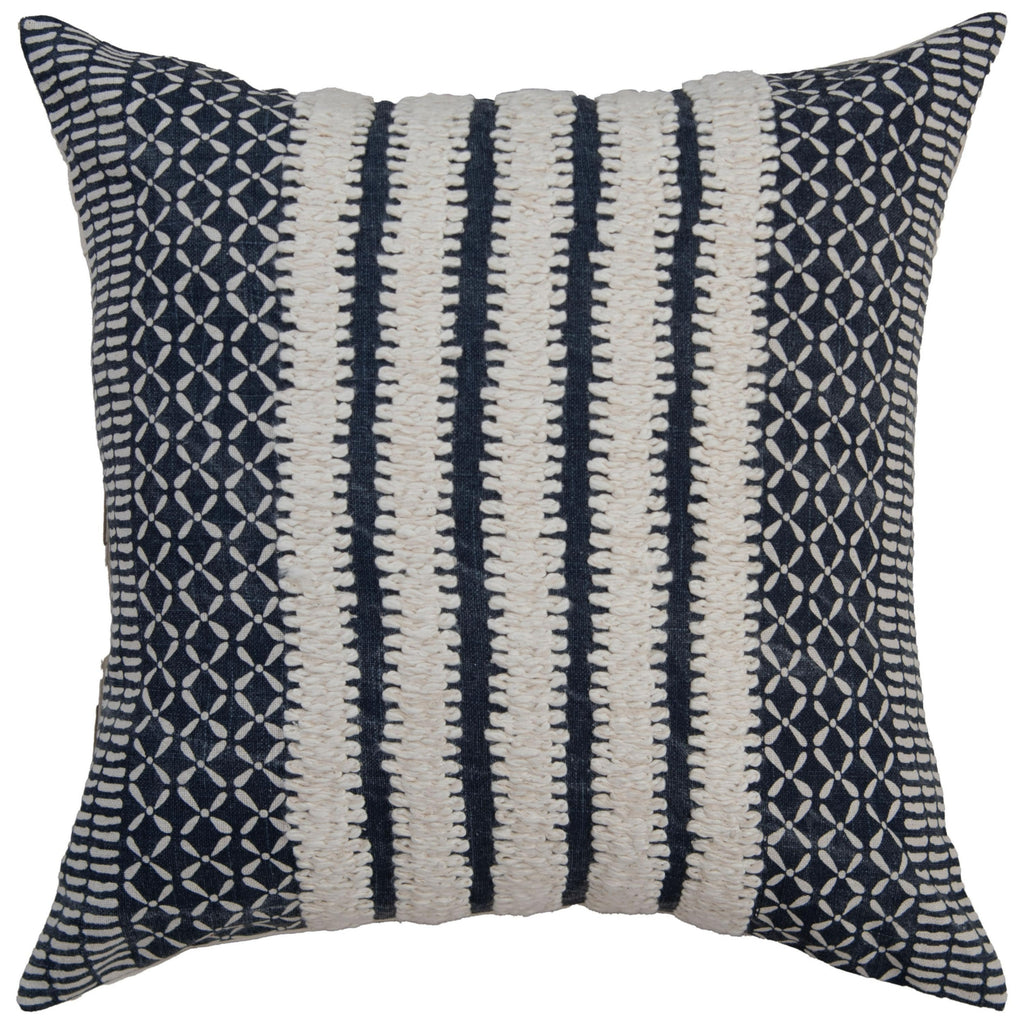 Rizzy Pillows T22994 Blue/ Natural main image