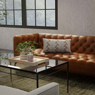 Rizzy Pillows T23555 Natural/ Brown Room Image Feature