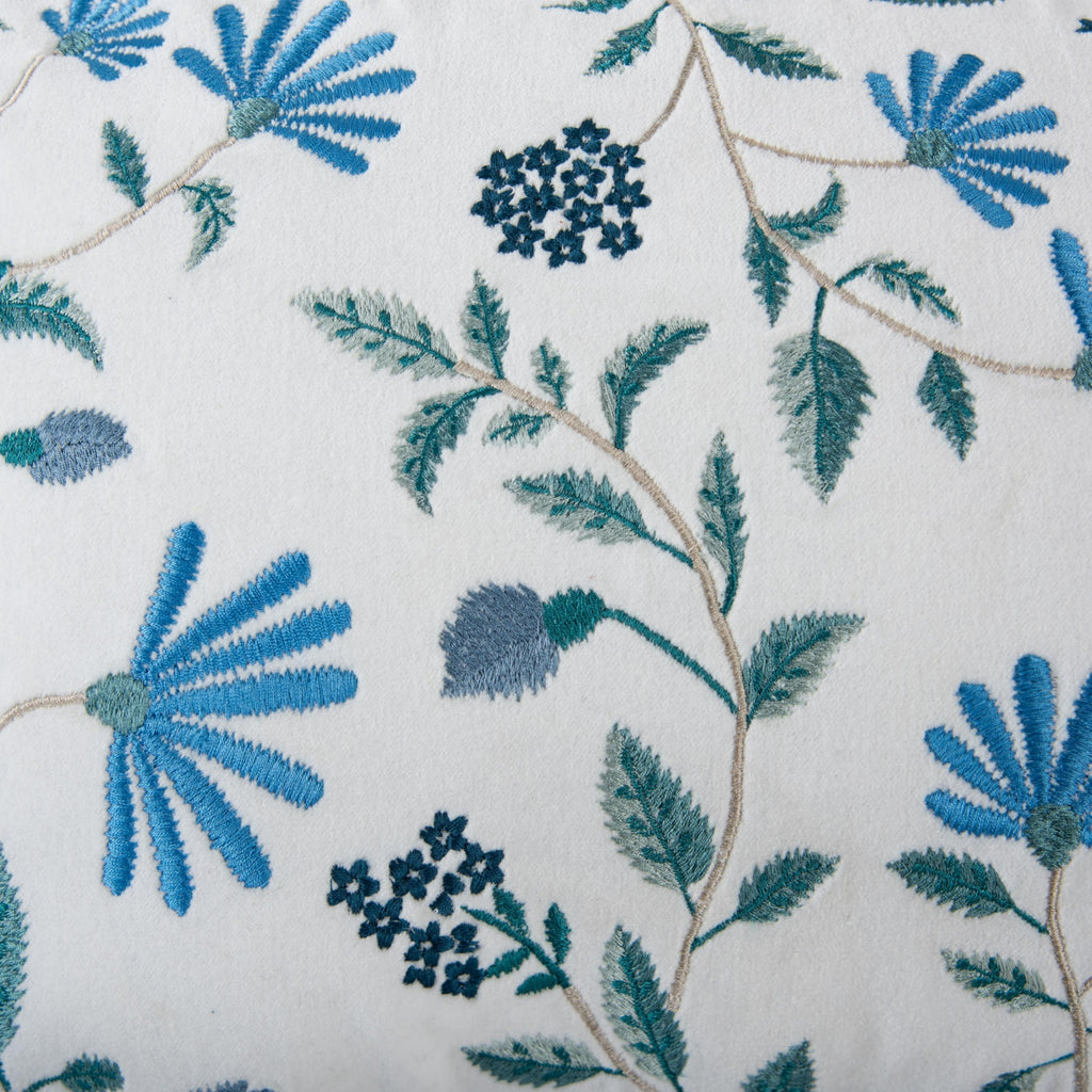 Rizzy Pillows T23769 Ivory/ Blue Corner Image