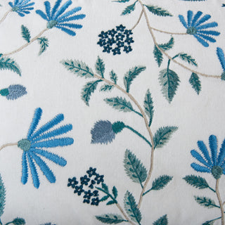 Rizzy Pillows T23769 Ivory/ Blue Corner Image