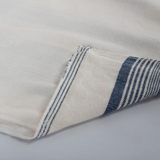 Rizzy Pillows T24746 White/Blue Detail Image