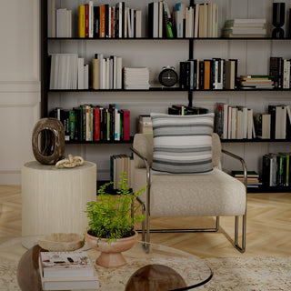 Rizzy Pillows T24759 White/Grey Room Image Feature