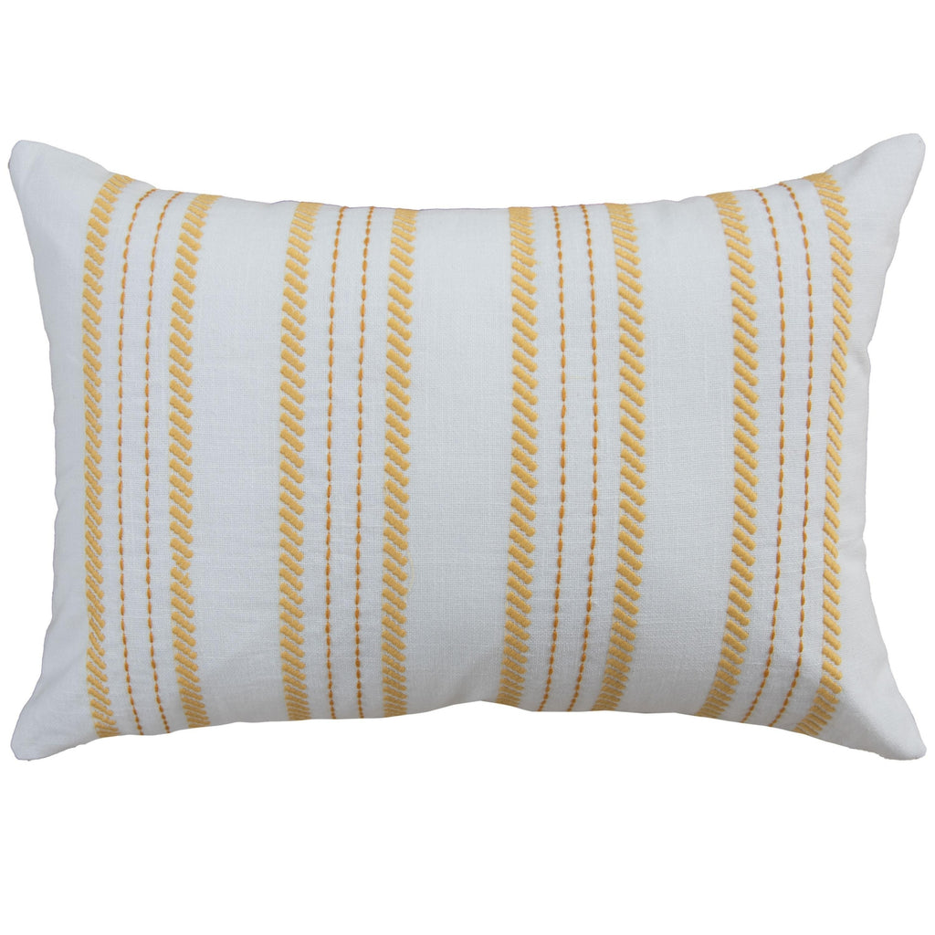 Rizzy Pillows T25090 White/Yellow main image