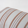 Rizzy Pillows T25092 White/Rust Corner Image