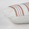 Rizzy Pillows T25092 White/Rust Edge Image