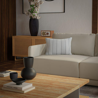 Rizzy Pillows T25093 White/Grey Room Image Feature