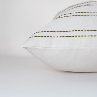 Rizzy Pillows T25094 White/Green Edge Image
