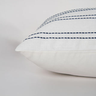 Rizzy Pillows T25098 White/Blue Edge Image