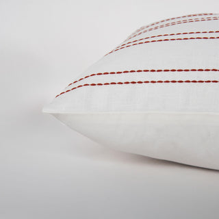 Rizzy Pillows T25099 White/Rust Edge Image
