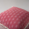 Rizzy Pillows T25101 White/Red Corner Image