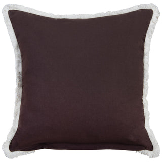 Rizzy Pillows T25104 White/ Coffee Room Image Feature