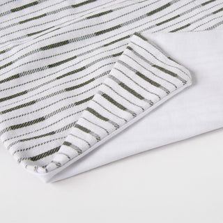 Rizzy Pillows T25111 White/Green Detail Image