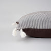 Rizzy Pillows T25115 Coffee/White Edge Image