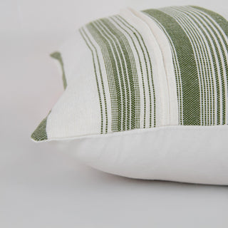 Rizzy Pillows T25118 White/Dark Green Edge Image