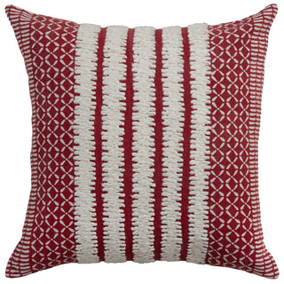 Rizzy Pillows T27071 Red/ Natural main image