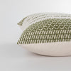 Rizzy Pillows T27073 Green/ Natural Edge Image