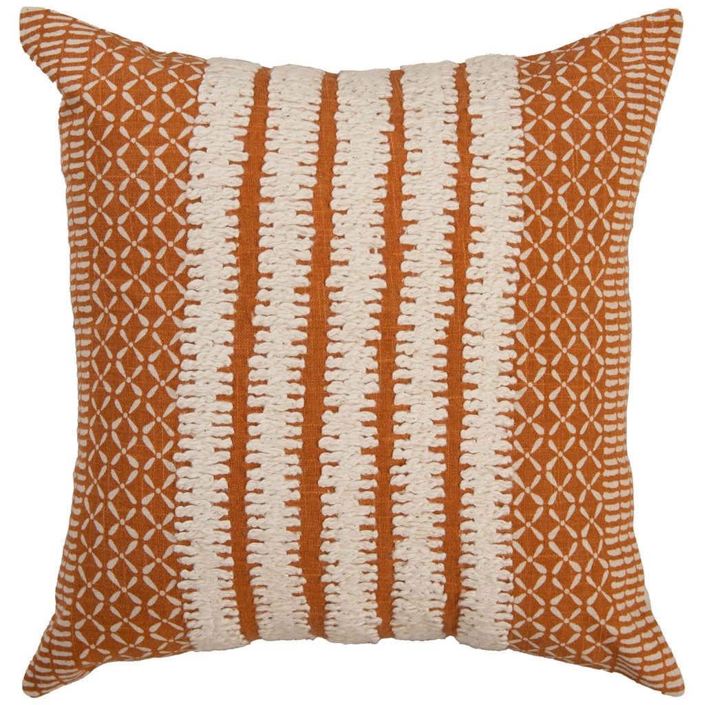 Rizzy Pillows T27075 Orange/ Natural main image