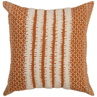 Rizzy Pillows T27075 Orange/ Natural main image