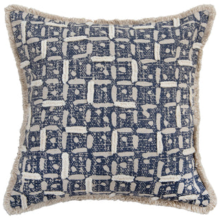 Rizzy Pillows T27077 Blue/ Natural Main Image