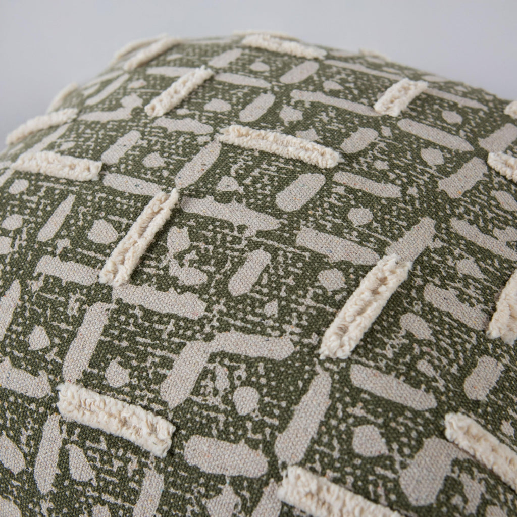 Rizzy Pillows T27078 Green/ Natural Corner Image