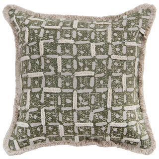 Rizzy Pillows T27078 Green/ Natural Main Image