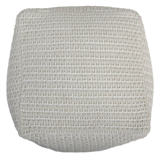 Rizzy Poufs T27085 Off White Detail Image