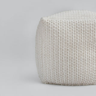 Rizzy Poufs T27085 Off White Edge Image