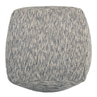 Rizzy Poufs T27086 Natural / Blue Detail Image