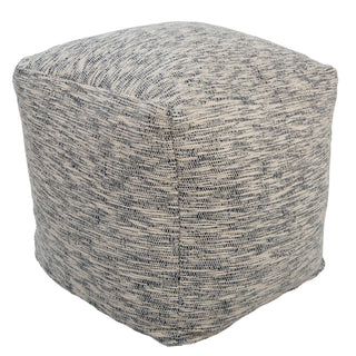 Rizzy Poufs T27086 Natural / Blue Main Image