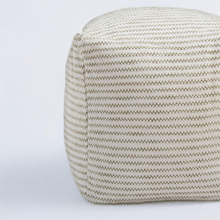 Rizzy Poufs T27088 Ivory / Green Edge Image