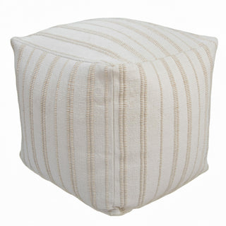Rizzy Poufs T27089 Ivory / Natural Main Image