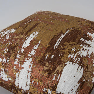 Rizzy Pillows T27107 Ivory/ Copper/ Gold Corner Image