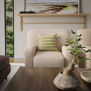Rizzy Pillows T27108 Natural/ Green Room Image Feature
