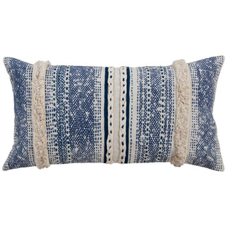 Rizzy Pillows T27116 Dark Blue/ Natural Main Image
