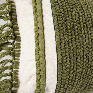 Rizzy Pillows T27117 Green/ Natural Angle Image