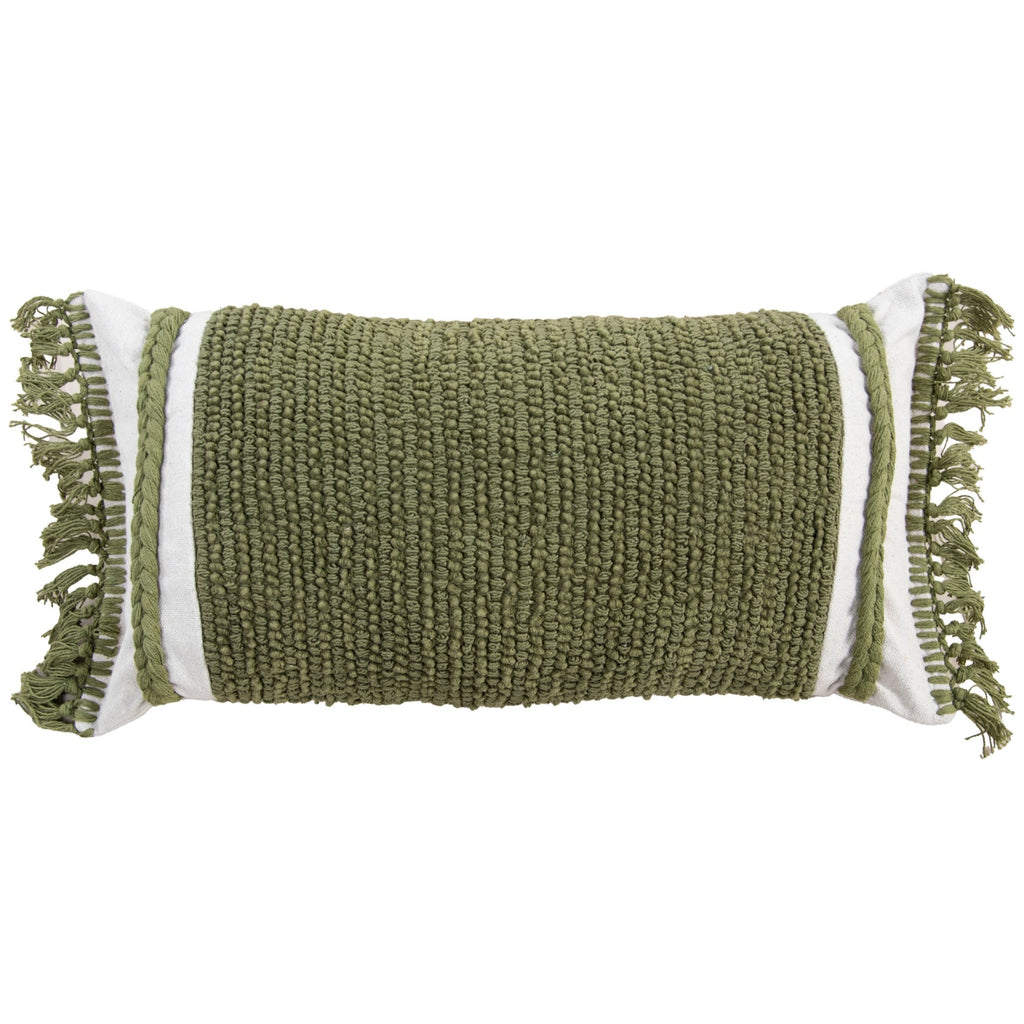 Rizzy Pillows T27117 Green/ Natural main image