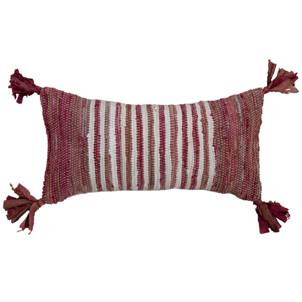 Rizzy Pillows T27118 Berry/ Natural main image