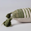 Rizzy Pillows T27119 Green/ Natural Edge Image