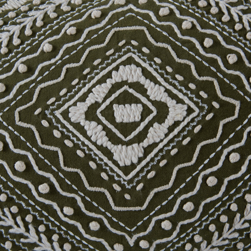 Rizzy Pillows T27165 Green/Natural Corner Image