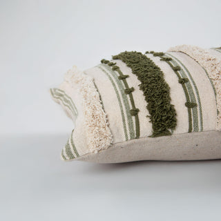 Rizzy Pillows T27169 Natural/ Green Edge Image