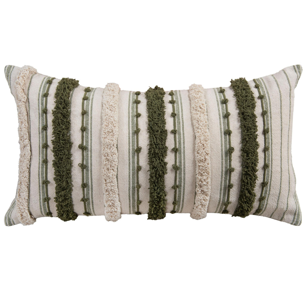 Rizzy Pillows T27169 Natural/ Green main image