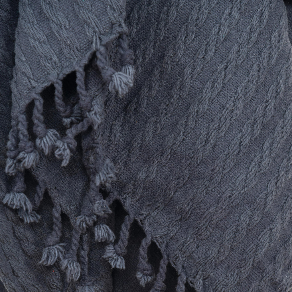 Rizzy Throws TH0585 Gray Blue Throw Corner Image