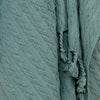 Rizzy Throws TH0602 Teal Throw Corner Image
