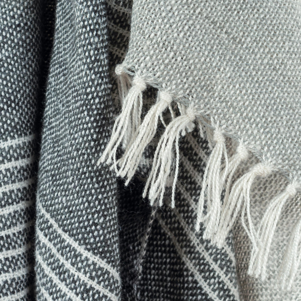 Rizzy Throws TH0738 Multi / Gray Throw Corner Image
