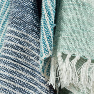 Rizzy Throws TH0741 Multi / Blue Green Throw Corner Image