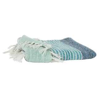 Rizzy Throws TH0741 Multi / Blue Green Throw Detail Image