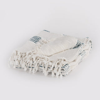 Rizzy Throws TH0817 Teal / Natural Throw Detail Image