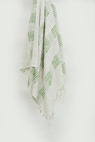 Rizzy Throws TH0819 Green / Natural Throw Main Image