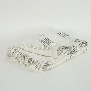 Rizzy Throws TH0821 Grey / Natural Throw Detail Image